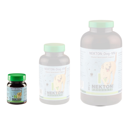 Nekton-Dog-VM er et vitamin og mineral tilskud til hunde. Sikrer ordentlig mængde næring i hver måltid