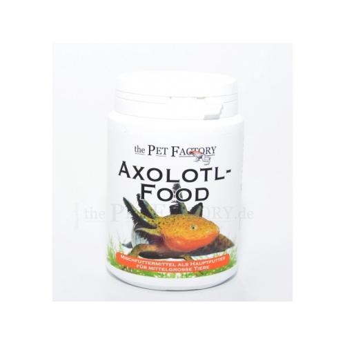 The Pet Factory Axolotl foder til medium størrelse dyr - perfekt  fodersammensætning til  vandlevende dyr. Køb her!