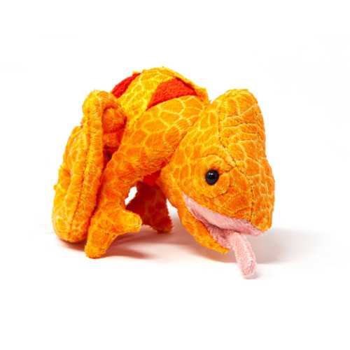 Bamse Kamæleon Orange - 17cm