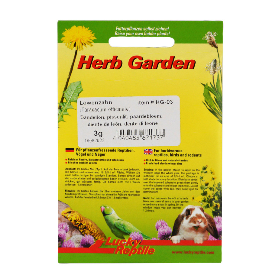 Lucky Reptile Herb Garden - Mælkebøtte 3g