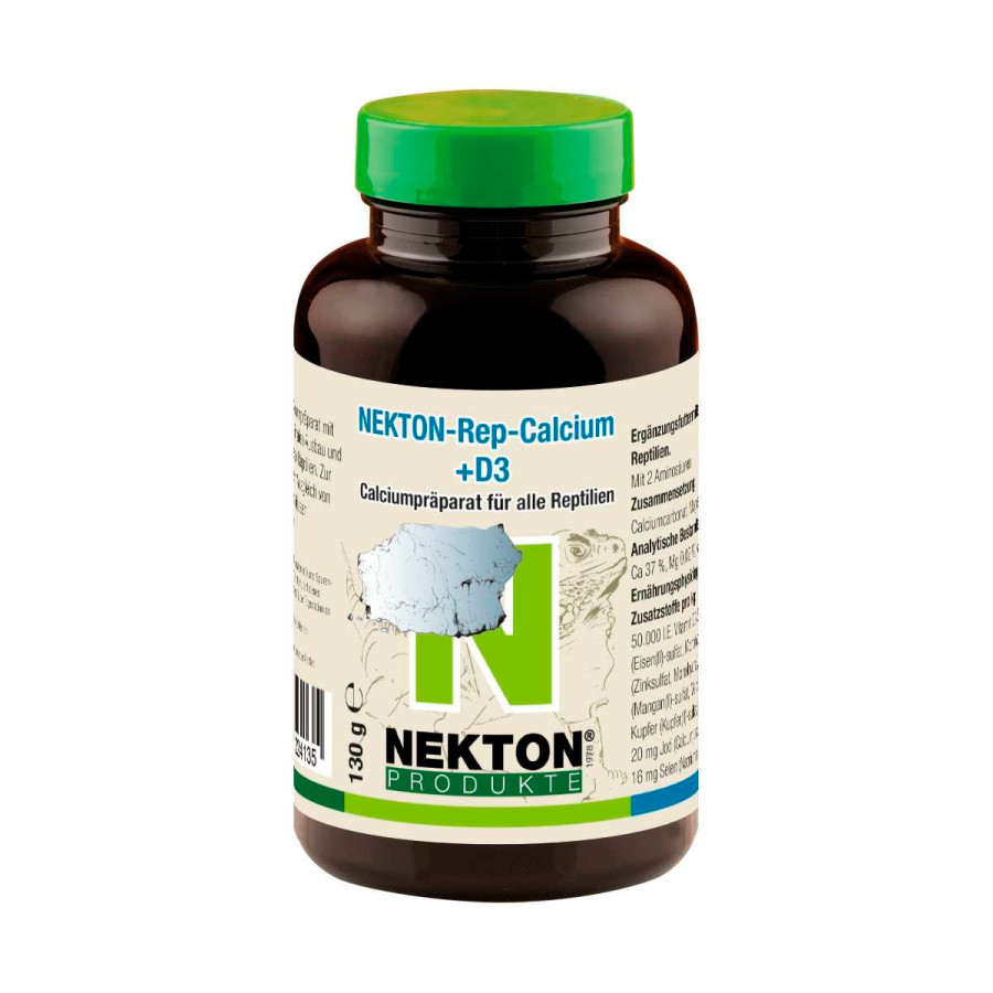 NEKTON rep calcium + D3 130g Kalk tilsat D3 vitamin til padder