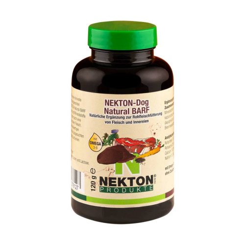 Nekton-Dog Natural-BARF 120g er et supplement til råfodring, lavet på naturlige ingredienser