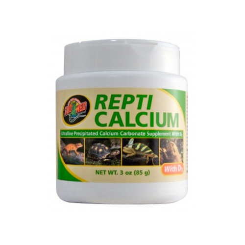 Zoo Med Repti Calcium 85g er et udfældet kalciumkarbonattilskud med D3 vitamin. og kalktilskud til krybdyr og padder.