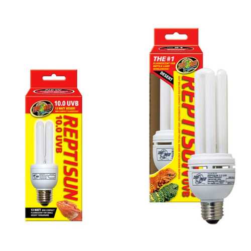 Zoo Med ReptiSun 10.0 Compact Fluorescent UV-B og UV-A Pærer