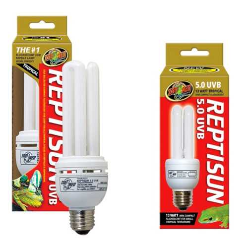 Zoo Med ReptiSun 5.0 Compact Fluorescent UV-B og UV-A Pærer