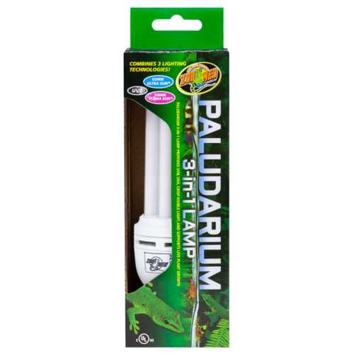 Zoo Med Paludarium 3 i 1 lampe 26W. Lampen kombinerer 3 pæres teknologier.