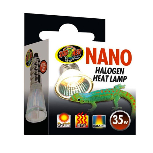 Nano Halogen Varmepære til mindre insekt terrarier, 35W og god holdbarhed.
