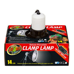 Zoo Med Deluxe Porcelain Clamp Lamp - Terrarielampe godkendt til 150W. Køb online her!