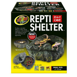 Zoo Med Reti shelter Small - Perfekt fugtskjul til leopardgekkoer eller mindre slanger i original indpakning, køb online her!