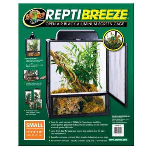 Reptibreeze 41x41x50 terrarier er lavet med rigtig aluminiums net og i en rigtig stærk kvalitet.