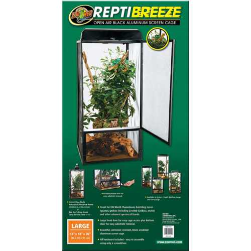 Reptibreeze 46x46x91 terrarier er lavet med rigtig aluminiums net og i en rigtig stærk kvalitet