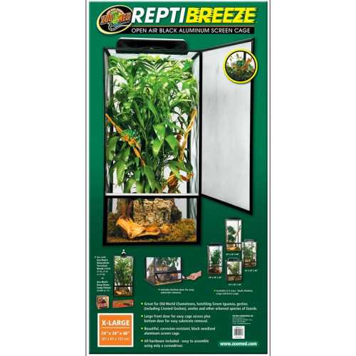 Reptibreeze 61x61x122 terrarier er lavet med rigtig aluminiums net og i en rigtig stærk kvalitet.