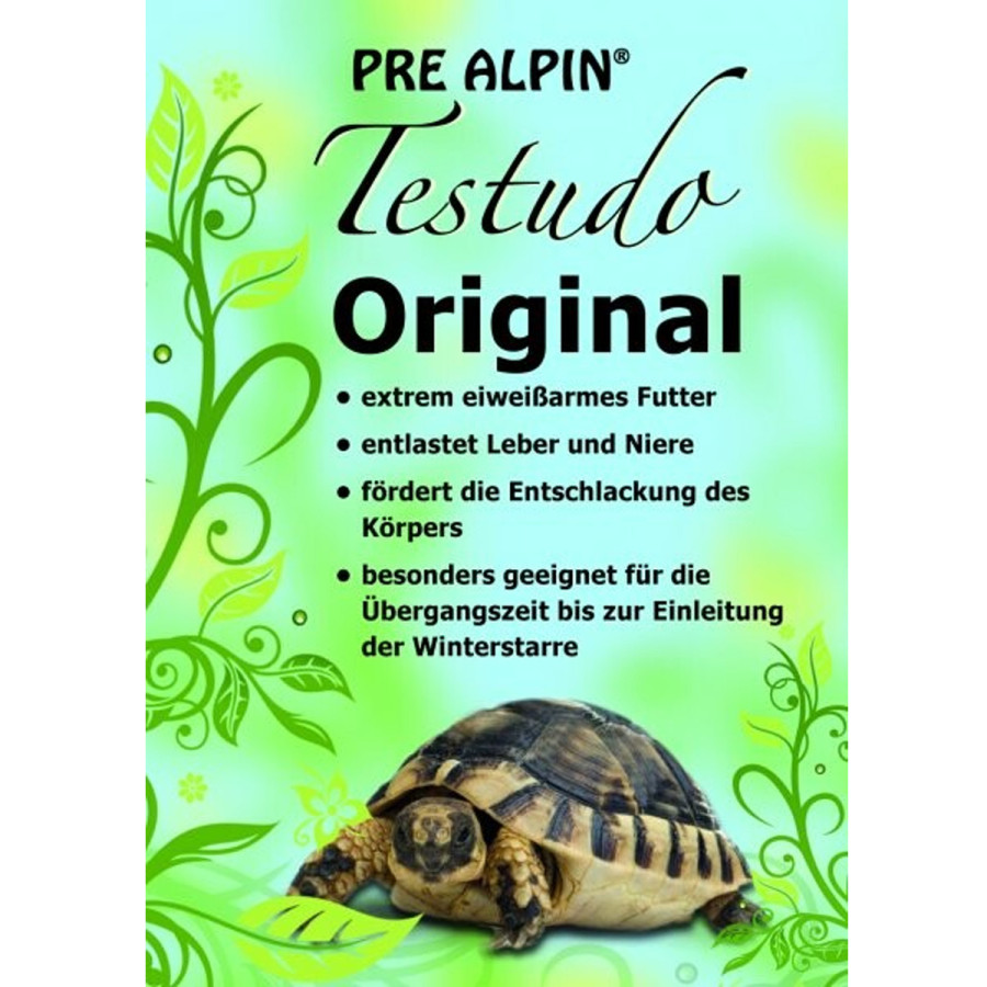 Label på Agrobs Pre Alpin Testudo Original Dåse