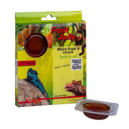 Lucky Reptile Fruit Jelly Jordbær 4 x 15g